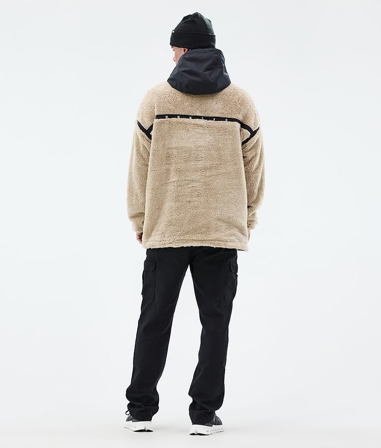 Montec Uniform Fleecehood Herr Sand/Black, Bild 4 av 6