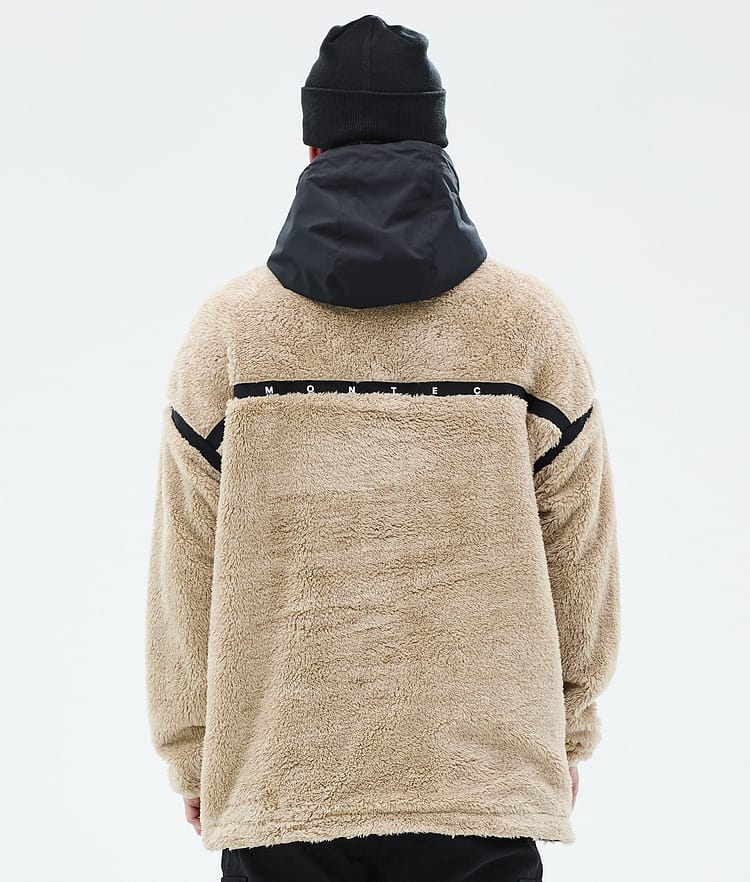 Montec Uniform Fleecehood Herr Sand/Black, Bild 5 av 6