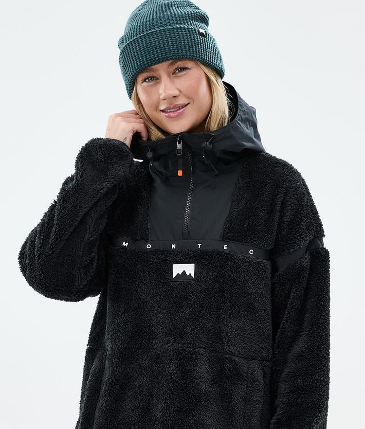 Montec Uniform W Fleecehood Dam Black, Bild 2 av 6