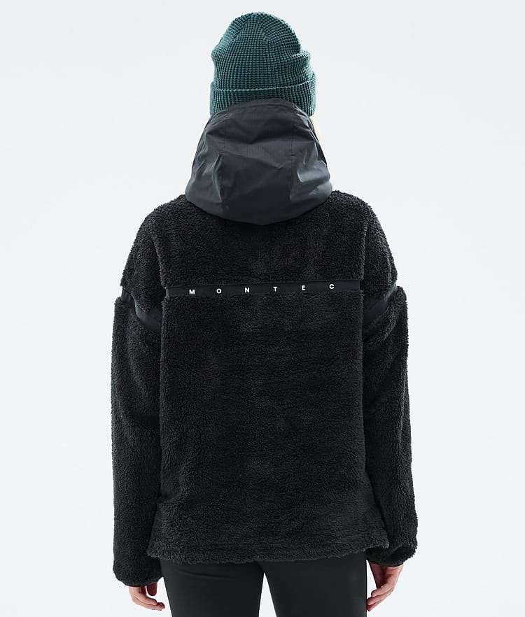 Montec Uniform W Fleecehood Dam Black, Bild 5 av 6