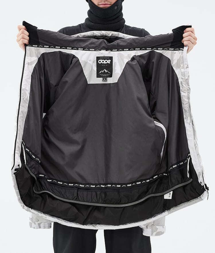 Dope Puffer Full Zip Skidjacka Herr Grey Camo, Bild 9 av 9