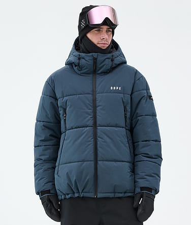 Dope Puffer Skidjacka Man Metal Blue