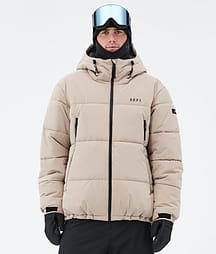 Dope Puffer Full Zip Skidjacka Herr Sand