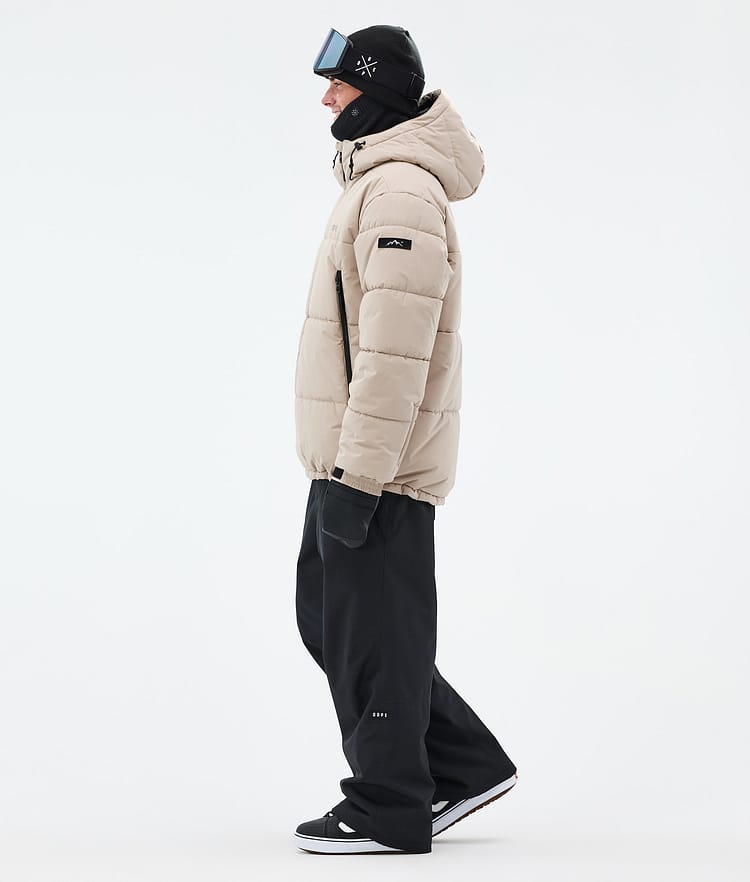 Dope Puffer Full Zip Snowboardjacka Herr Sand, Bild 4 av 9