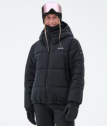 Dope Puffer W 25 Full Zip Snowboardjacka Dam Black