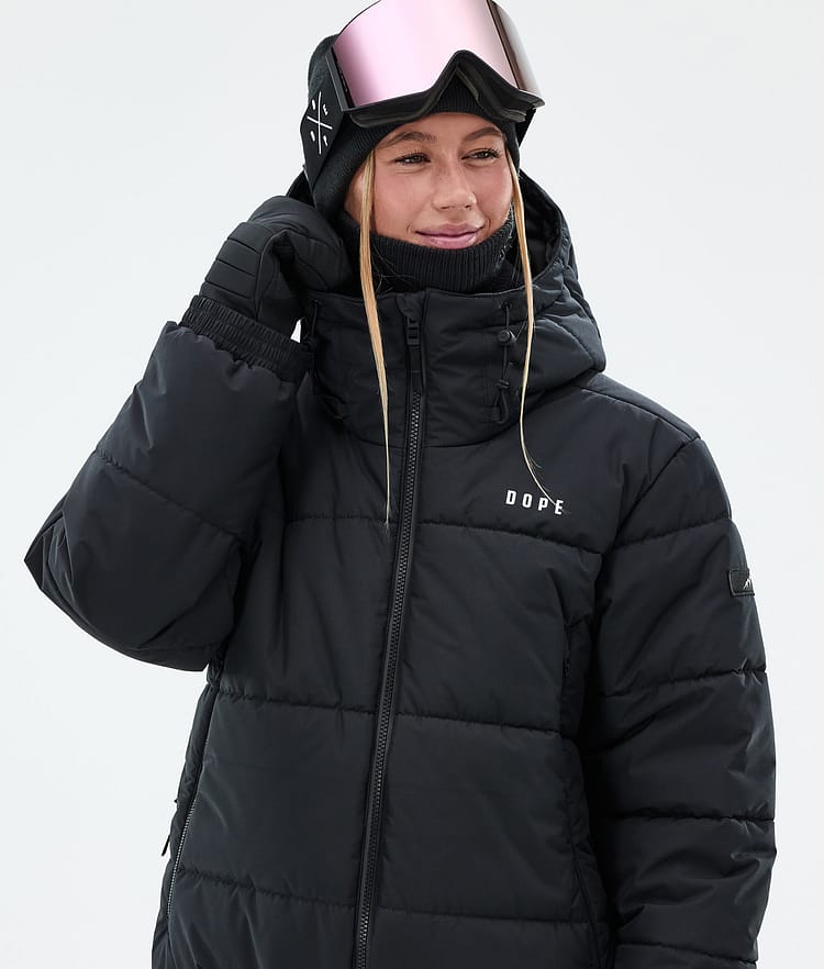 Dope Puffer W Snowboardjacka Dam Black, Bild 2 av 9