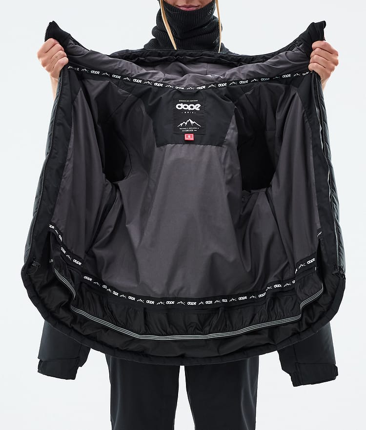 Dope Puffer W Snowboardjacka Dam Black, Bild 9 av 9