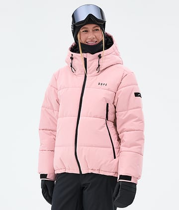 Dope Puffer W Full Zip Snowboardjacka Dam Soft Pink