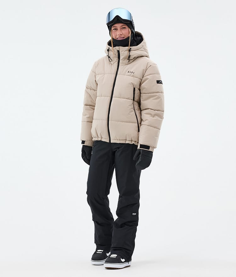 Dope Puffer W Snowboardjacka Dam Sand, Bild 3 av 9