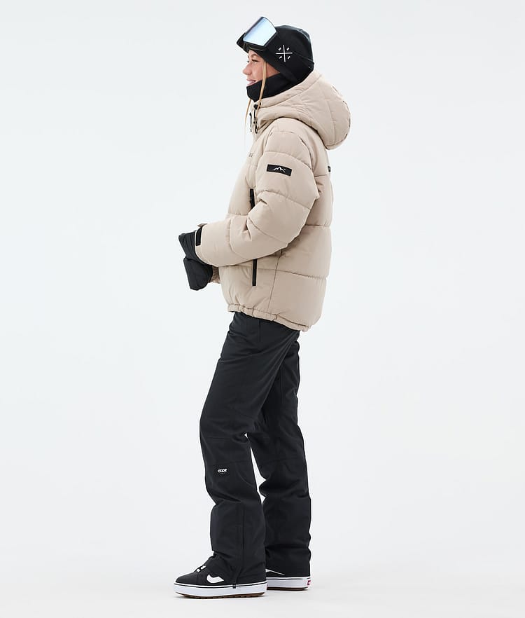 Dope Puffer W Full Zip Snowboardjacka Dam Sand, Bild 4 av 9