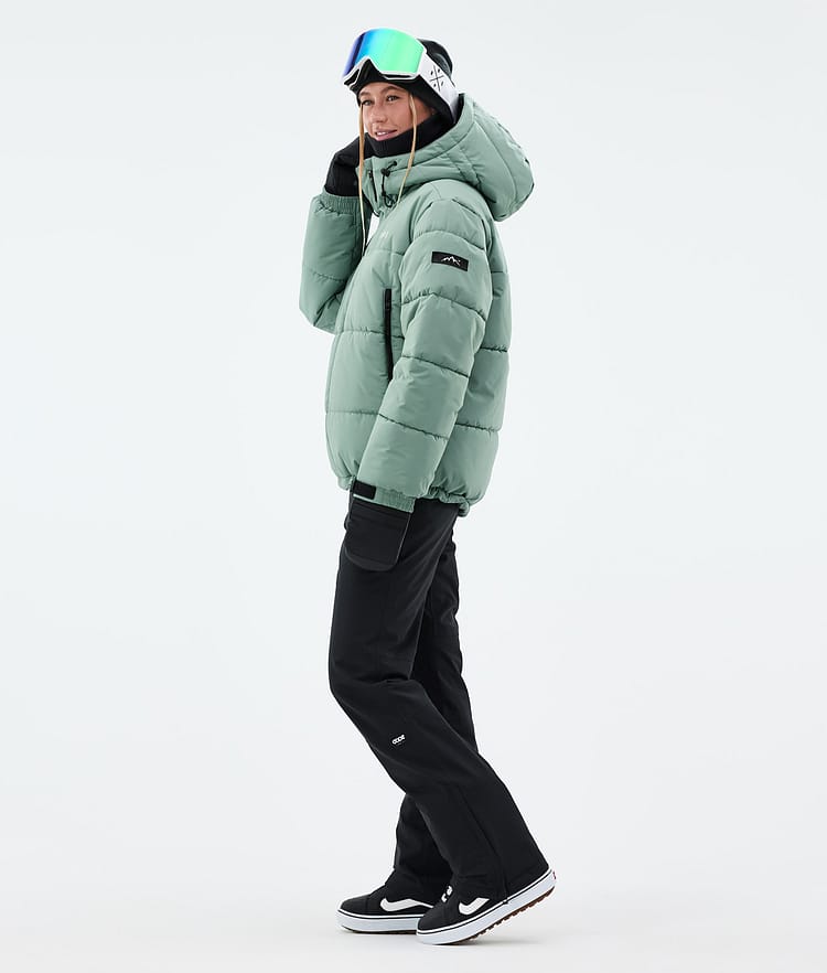 Dope Puffer W Snowboardjacka Dam Faded Green, Bild 4 av 9