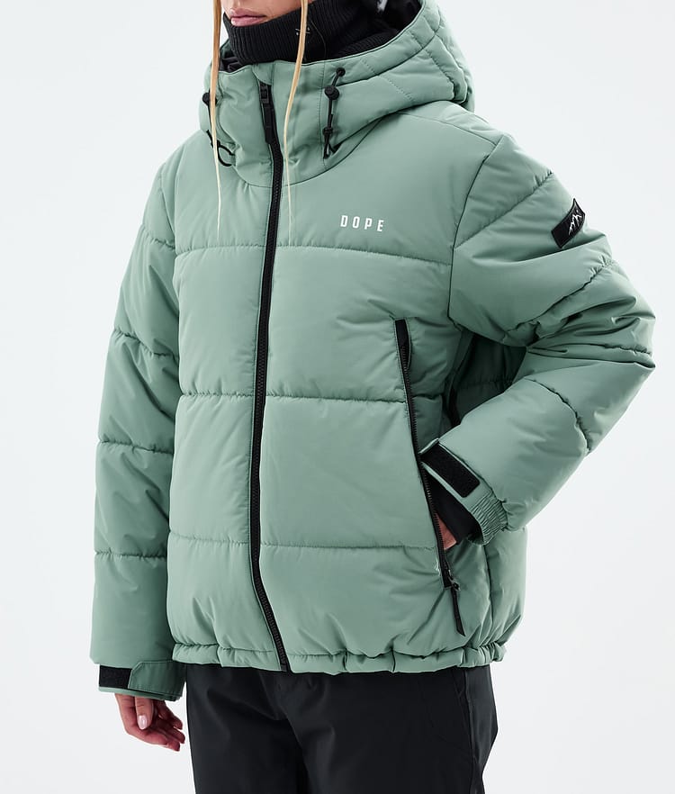 Dope Puffer W Snowboardjacka Dam Faded Green, Bild 8 av 9