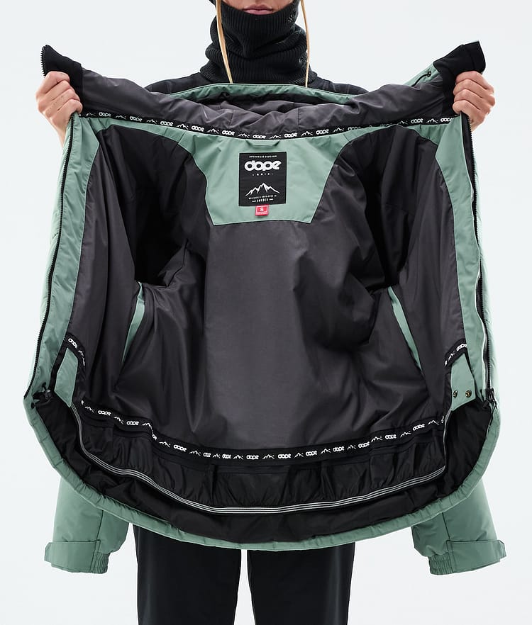Dope Puffer W Snowboardjacka Dam Faded Green, Bild 9 av 9