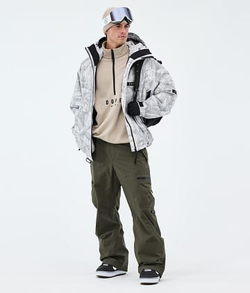 Dope Spartan Snowboardoutfit Fakewood/Olive Green