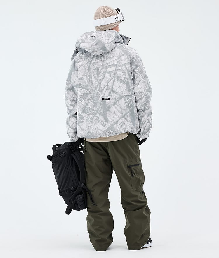 Dope Spartan Snowboardoutfit Herr Fakewood/Olive Green, Image 2 of 2