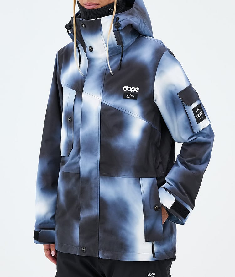 Dope Adept W Snowboardjacka Dam Dark Blue Tiedye, Image 7 of 9
