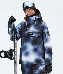 Dope Blizzard W Snowboardjacka Dam Dark Blue Tiedye