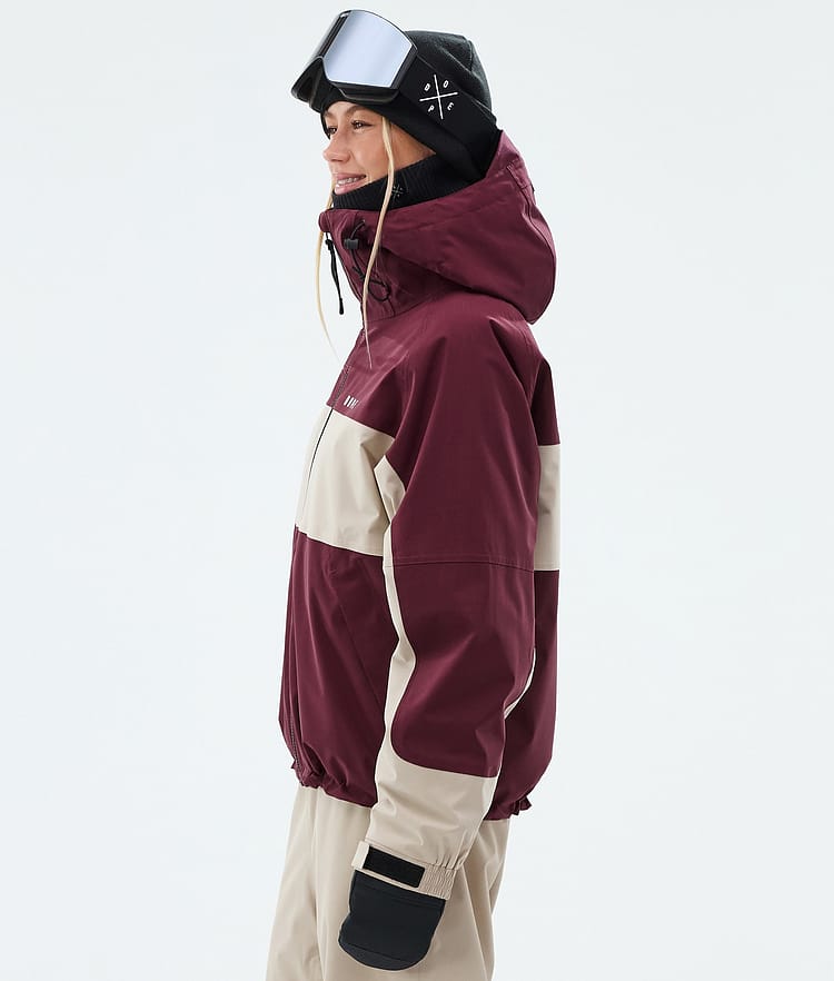 Dope Spartan W Skidjacka Dam Stripe Burgundy/Sand, Image 5 of 8