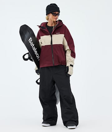 Dope Spartan W Snowboardoutfit Burgundy/Sand/Black