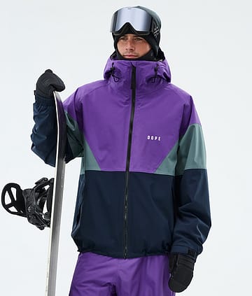 Dope Spartan Snowboardjacka Sport Vivid Purple/Atlantic/Dark Blue