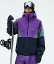 Dope Spartan Snowboardjacka Herr Sport Vivid Purple/Atlantic/Dark Blue