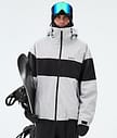 Dope Spartan Snowboardjacka Herr Stripe Light Grey/Black