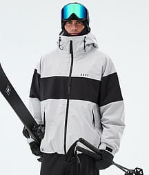 Dope Spartan Skidjacka Herr Stripe Light Grey/Black