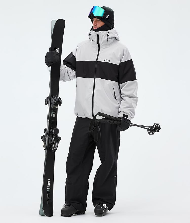 Dope Spartan Skidjacka Herr Stripe Light Grey/Black, Image 2 of 8
