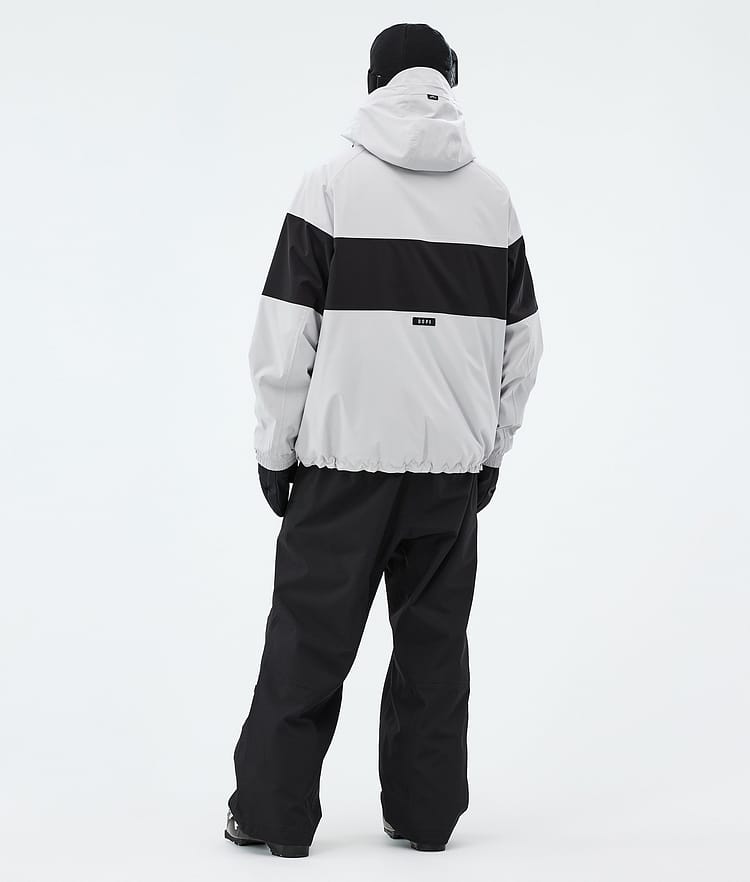 Dope Spartan Skidjacka Herr Stripe Light Grey/Black, Image 3 of 8