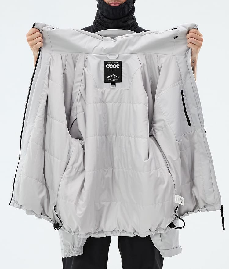 Dope Spartan Skidjacka Herr Stripe Light Grey/Black, Image 8 of 8