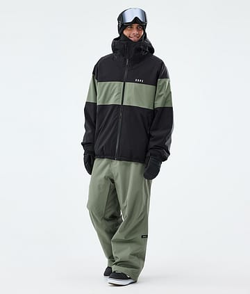 Dope Spartan Snowboardoutfit Black/Moss Green