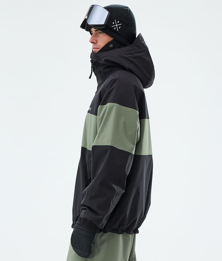 Dope Spartan Skidjacka Herr Stripe Black/Moss Green, Image 5 of 8