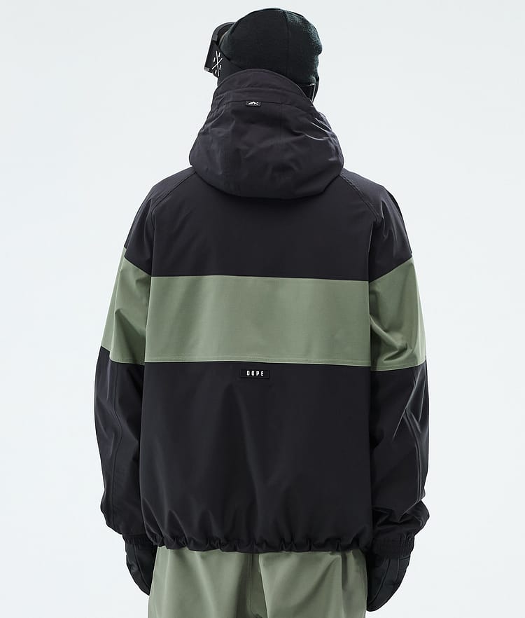 Dope Spartan Skidjacka Herr Stripe Black/Moss Green, Image 6 of 8