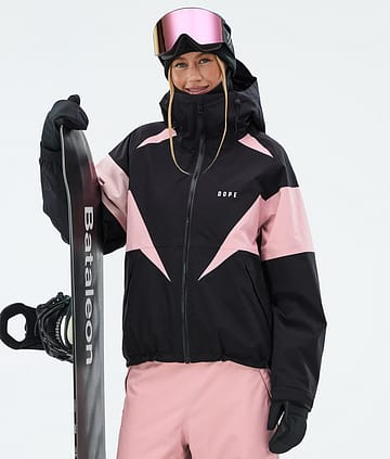 Dope Spartan W Snowboardjacka Spike Black/Soft Pink