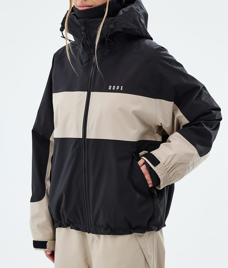 Dope Spartan W Skidjacka Dam Stripe Black/Sand, Image 7 of 8