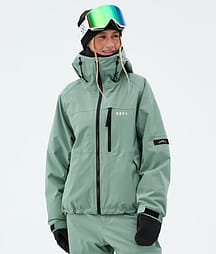 Dope Apex W Snowboardjacka Dam Faded Green