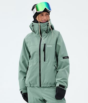 Dope Apex W Snowboardjacka Faded Green