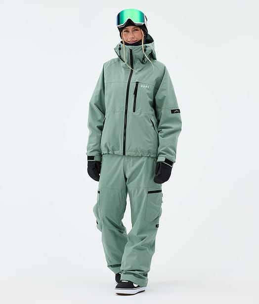 Dope Apex W Snowboardoutfit Faded Green
