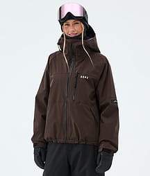 Dope Apex W Snowboardjacka Dam Dark Brown