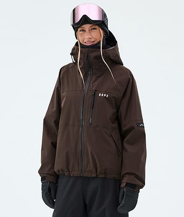 Dope Apex W Snowboardjacka Dark Brown