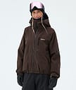 Dope Apex W Snowboardjacka Dam Dark Brown