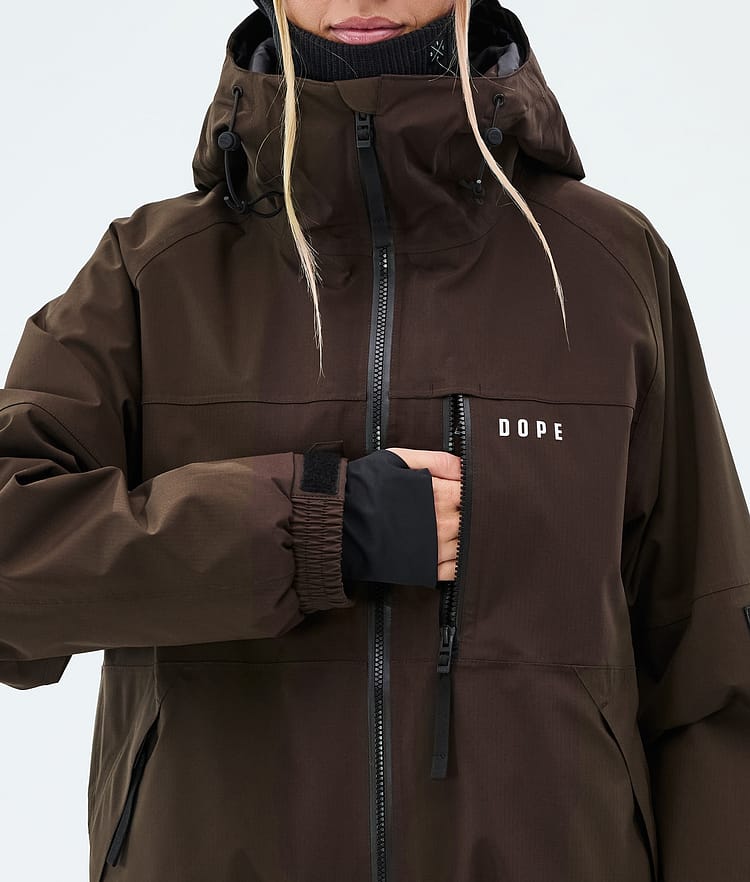 Dope Apex W Snowboardjacka Dam Dark Brown, Image 8 of 9