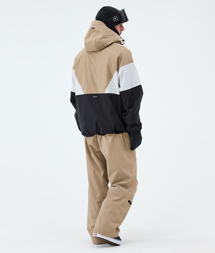 Dope Spartan Snowboardjacka Herr Sport Stone/Light Grey/Black, Bild 3 av 8