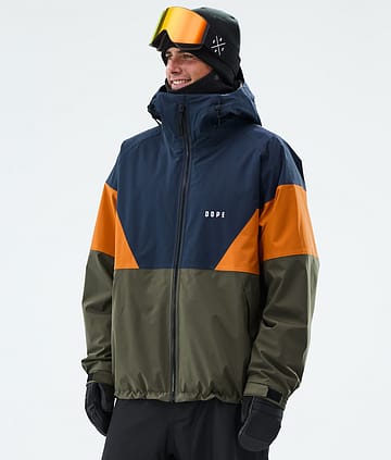 Dope Spartan Skidjacka Sport Dark Blue/Burned Orange/Olive Green