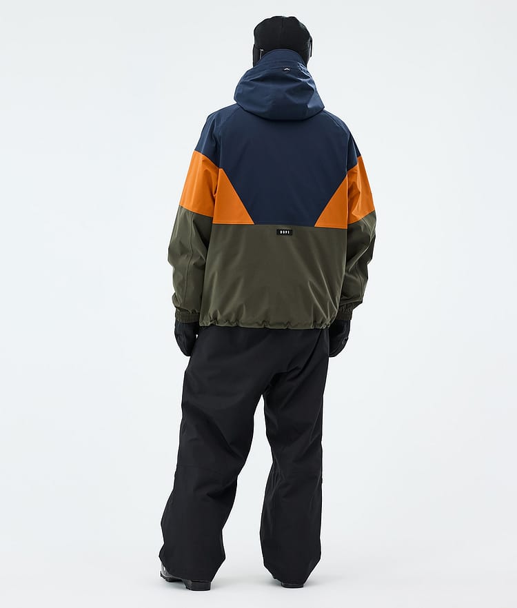 Dope Spartan Skidjacka Herr Sport Dark Blue/Burned Orange/Olive Green, Image 3 of 8