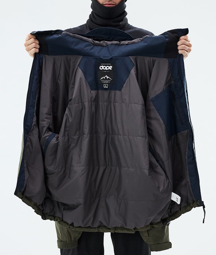 Dope Spartan Skidjacka Herr Sport Dark Blue/Burned Orange/Olive Green, Image 8 of 8