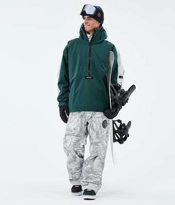 Dope Arnok Snowboardoutfit Bottle Green/Light Grey/Fakewood