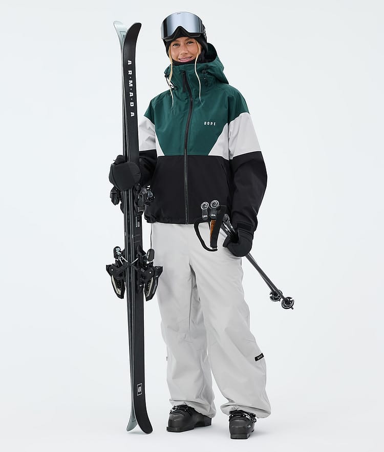 Dope Spartan W Skidjacka Dam Sport Bottle Green/Light Grey/Black, Image 2 of 8