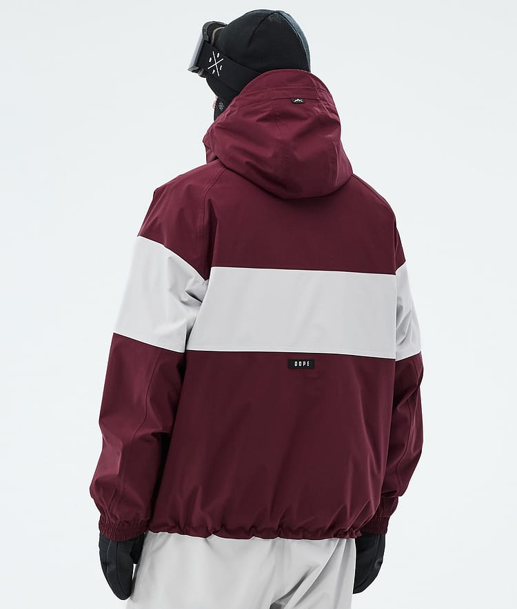 Dope Spartan Skidjacka Herr Stripe Burgundy/Light Grey, Image 6 of 8