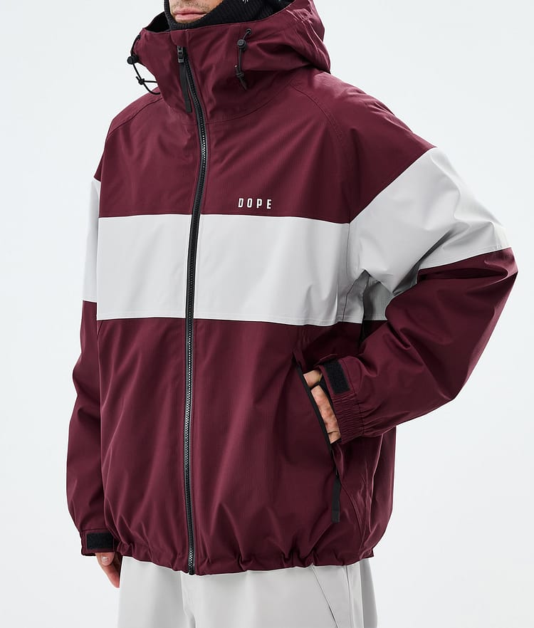 Dope Spartan Skidjacka Herr Stripe Burgundy/Light Grey, Image 7 of 8